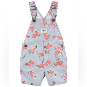 Oshkosh B’Gosh Peach Blossom Overalls 2T 100% Cotton